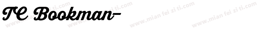 TC Bookman字体转换